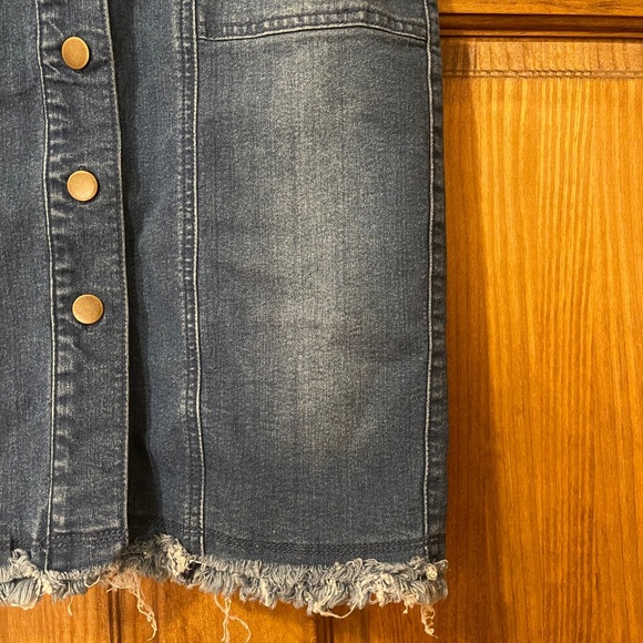 Denim Midi Skirt - Picture 4 of 5